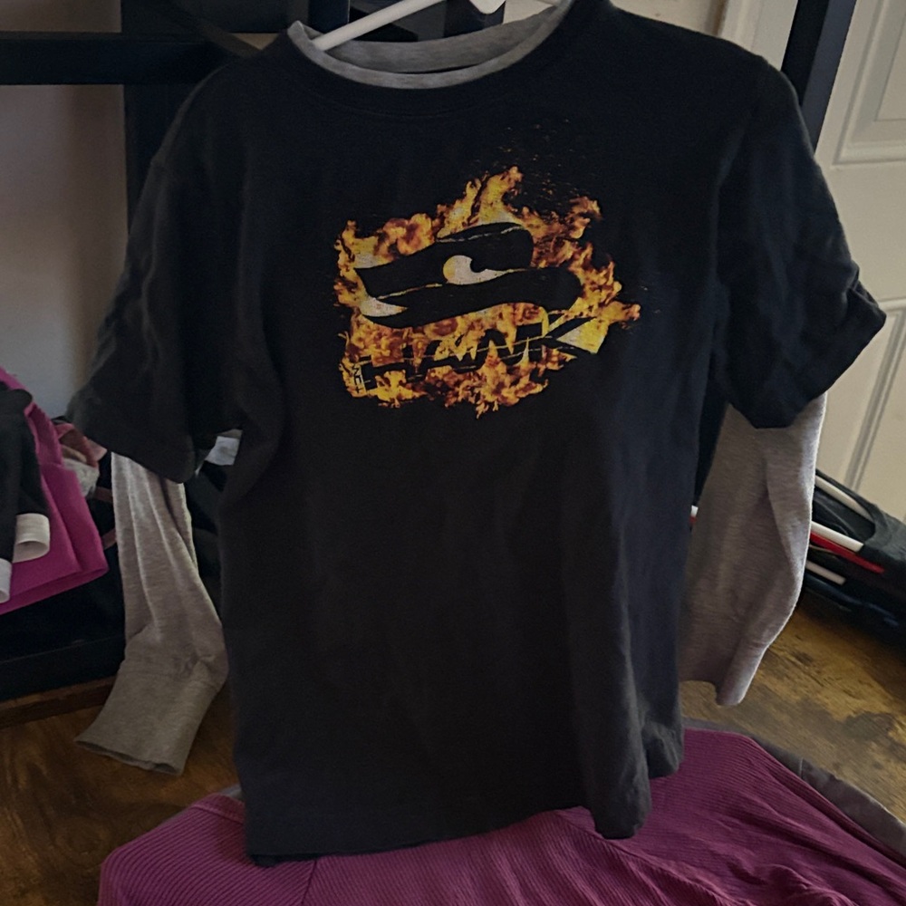 y2k tony hawk kids shirt .